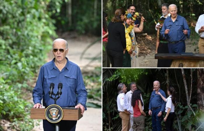 Präsident Biden ist der erste amtierende Präsident, der sich in den Amazonas-Regenwald wagt: „Kampf für die Menschlichkeit“