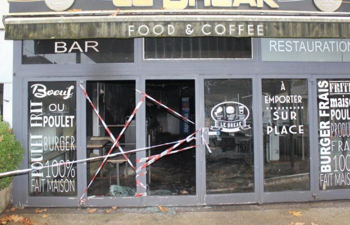 Ein Brand verwüstet das Restaurant Le Break in Cahors