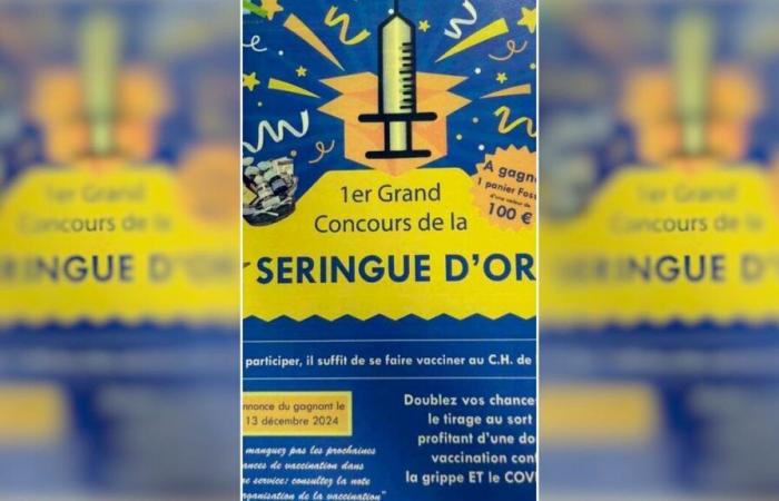 Ein gepackter Korb zum Impfen: Ein Krankenhaus in Marne setzt seinen „Wettbewerb um die goldene Spritze“ aus