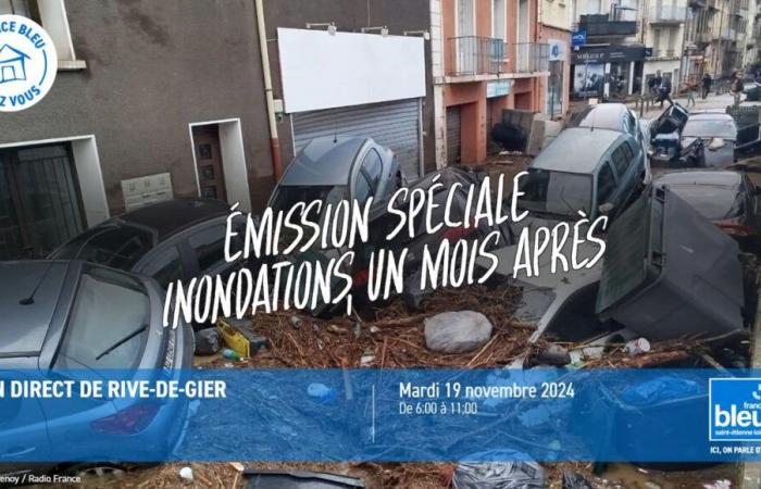 SONDERÜBERTRAGUNG – Einen Monat nach den Überschwemmungen kehrt France Bleu Saint-Étienne Loire nach Rive-de-Gier zurück