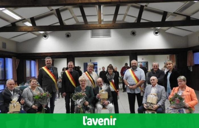 Drei Paare aus Herbeumont feierten ihre goldene Hochzeit im Gribomont-Saal, wo sie von der Gemeinde geehrt wurden