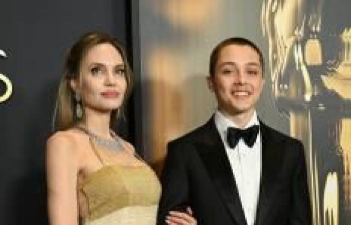 Angelina Jolie begeistert im Vintage-Kleid mit Sohn Knox bei den Governors Awards