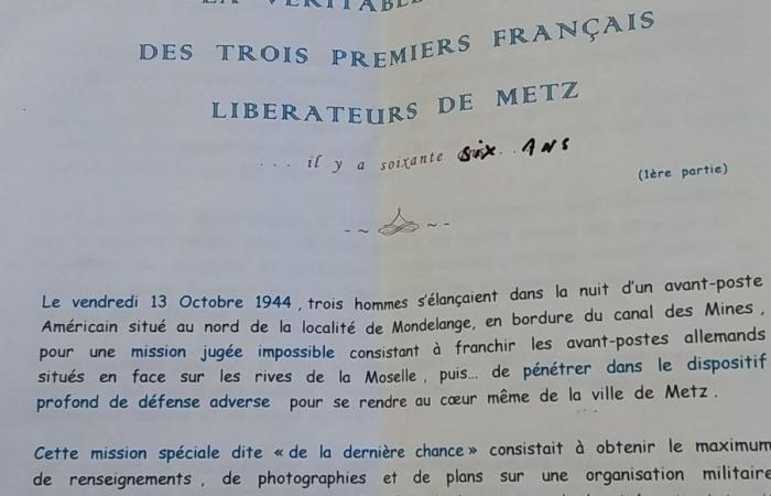 Der 80. Jahrestag der Befreiung von Metz: die unglaubliche Mission des lothringischen Widerstandskämpfers Jean Denis