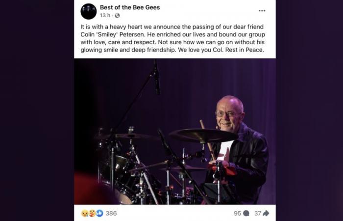 Bee Gees-Schlagzeuger Colin Petersen ist im Alter von 78 Jahren gestorben