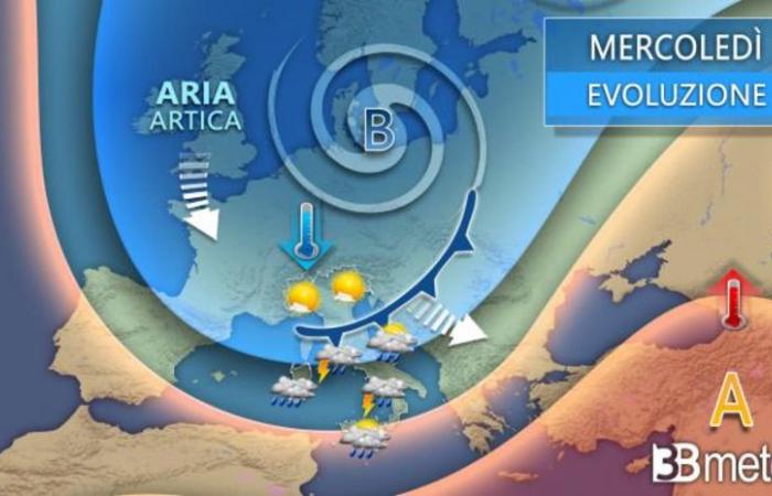 Erste Störung aus Nordeuropa trifft auf Italien: Unwetter und Temperaturveränderungen erwartet