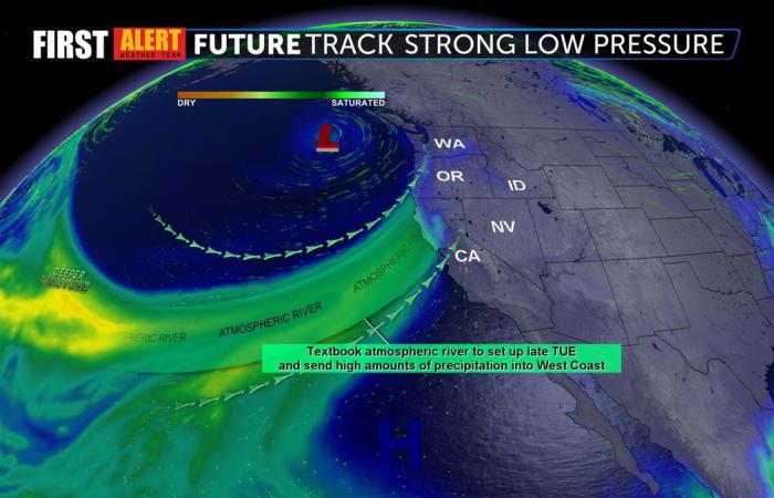 Diese Woche wird es allmählich wärmer, da sich ein schwerer Sturm NorCal nähert