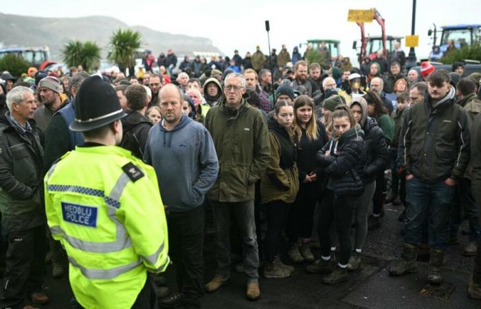 In London mobilisieren Bauern gegen die Erhöhung einer Erbschaftssteuer