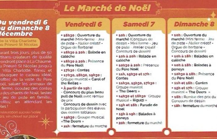 Les Sables-d’Olonne Vendée. Entdecken Sie alle Sablais-Weihnachtsfeierlichkeiten ab dem 29. November 2024