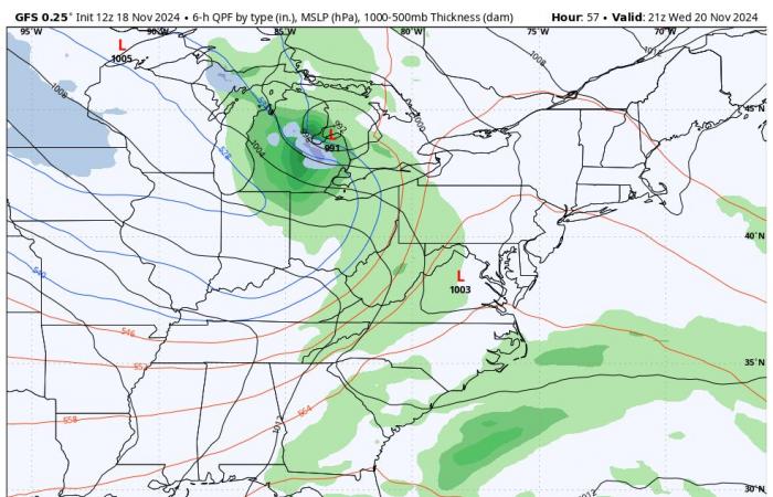 Am Donnerstag beginnt die Wintersturmwarnung für Berge und einige Schneeschauer in Zentral-Maryland