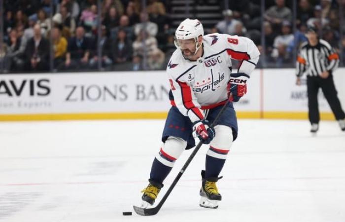 Der Stürmer der Washington Capitals, Alex Ovechkin, strebt einen NHL-Torrekord an