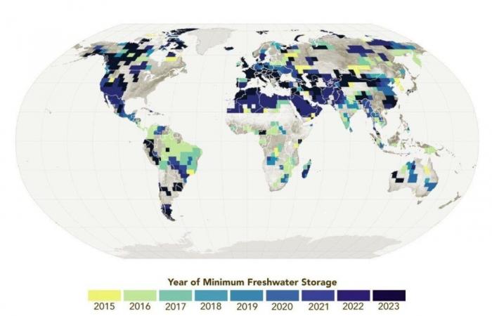 NASA-Satelliten zeigen einen plötzlichen und besorgniserregenden Rückgang des Süßwasserspiegels auf dem Planeten!