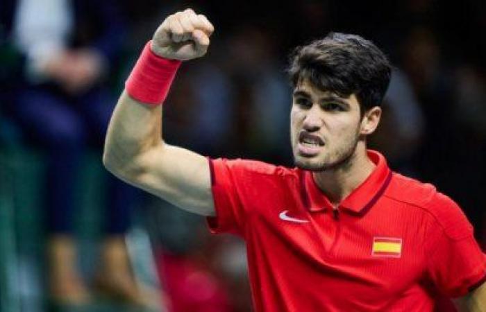 Davis Cup: Alcaraz gleicht für Spanien aus