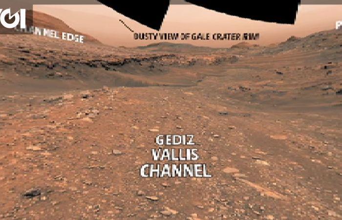 Der NASA-Rover Curiosity wird Gediz Vallis verlassen, die Basis des Trockenflusses auf dem Mars