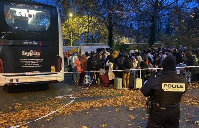 Straßburg: Das Lager Krimmeri wurde an diesem Dienstagmorgen vor Tagesanbruch evakuiert