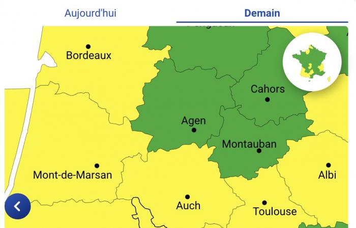 Wetterwarnung – Hautes-Pyrénées, Gers, Haute-Garonne, Ariège, Pyrénées-Atlantiques und Landes in Alarmstufe Gelb wegen heftigem Wind und Schnee in den Bergen am Mittwoch, 20. November