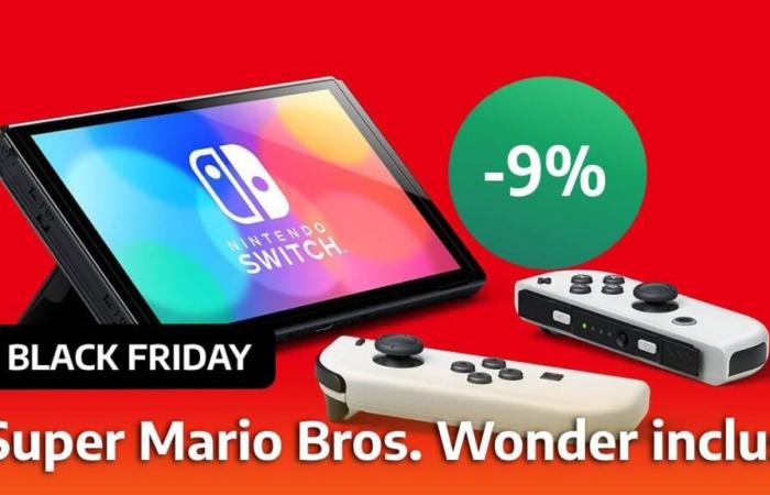 Black-Friday-Angebot: Die Nintendo Switch OLED mit dem mit 18/20 bewerteten Spiel Mario Wonder senkt ihren Preis, und sie ist selten!