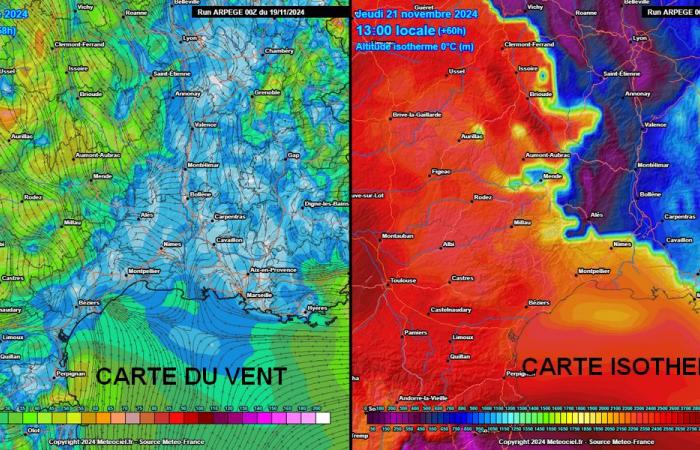 An diesem Donnerstag schneit es in den Cevennen, der Lozère und der Ardèche