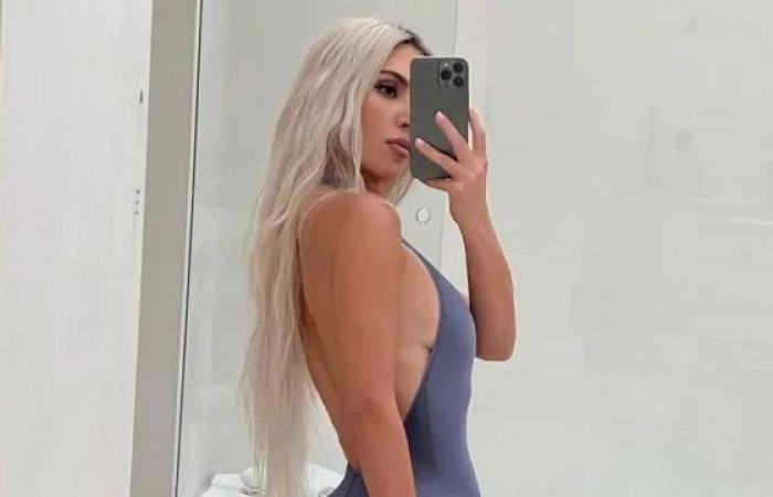 Kim Kardashian lässt die Ära der eisblonden Haare in atemberaubenden SKIMS X D&G-Fotos wieder aufleben