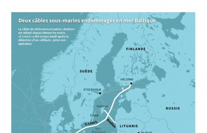 Schwedische Ermittlungen wegen „Sabotage“ nach Bruch zweier Kabel in der Ostsee