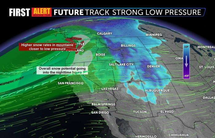 Diese Woche wird es allmählich wärmer, da sich ein schwerer Sturm NorCal nähert