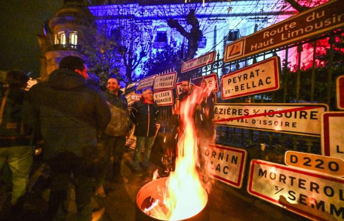 „Dekoration“ von Kreisverkehren, „Zornfeuer“ … Auch in Haute-Vienne mobilisieren Landwirte gegen das Abkommen mit dem Mercosur