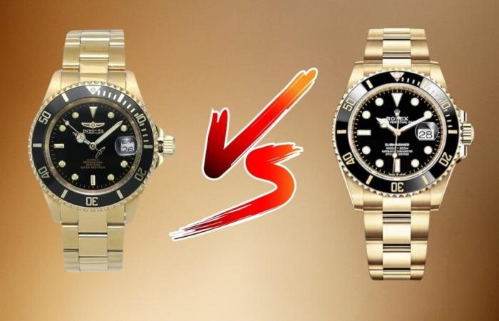 Diese wenig bekannte Uhr ist die Kopie der Rolex Submariner Gelbgold für 100 Euro