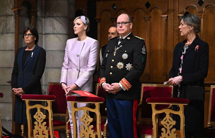 Zum Nationalfeiertag versammelte sich die Fürstenfamilie um Albert II. und Charlène in der Kathedrale von Monaco