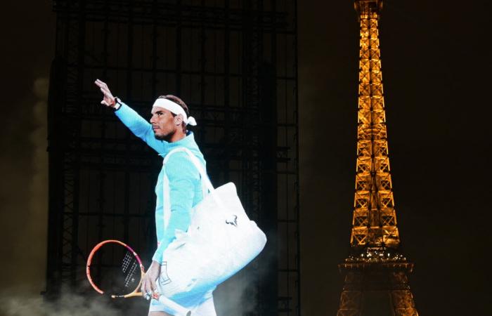 die Bilder der Hommage an Rafael Nadal im Herzen von Paris