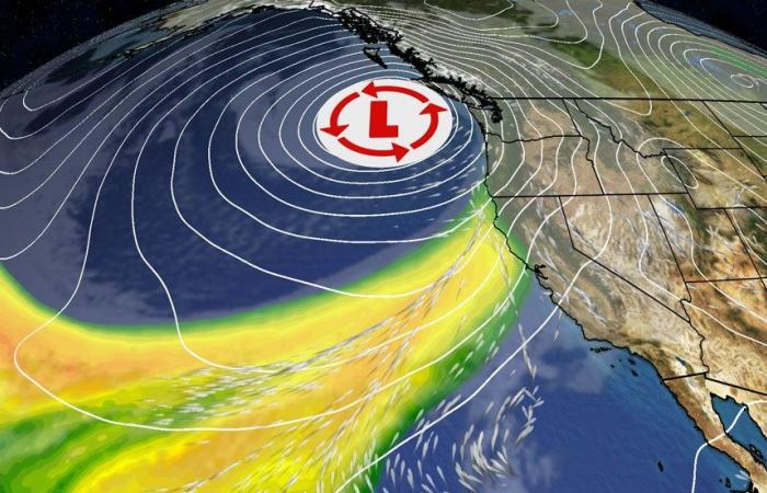 Pazifischer „Bombenzyklon“ leitet starken atmosphärischen Fluss nach Westen ein