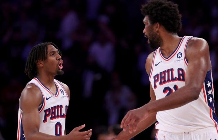 Das Team von Joel Embiid Tyrese Maxey trifft auf die Philadelphia 76ers NBA