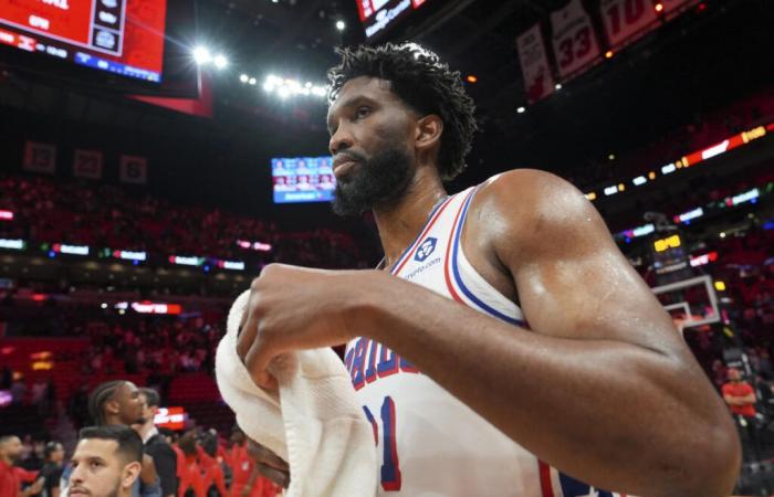 Die 76ers verspielen ihren 19-Punkte-Vorsprung bei der 106:89-Niederlage gegen Heat, da Joel Embiid keine Foulwürfe macht