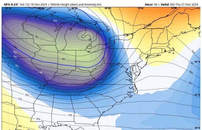 Am Donnerstag beginnt die Wintersturmwarnung für Berge und einige Schneeschauer in Zentral-Maryland