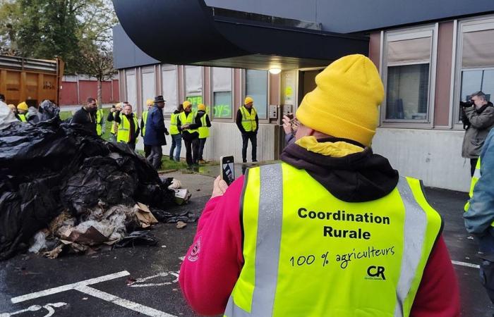 Schäden durch die ländliche Koordination in Guéret, reagiert der Präfekt von Creuse