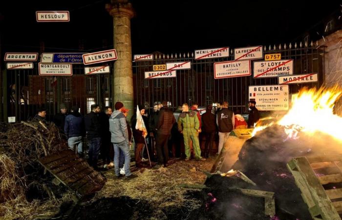 Orne-Bauern werden nach ihrer Demonstration vom Präfekten empfangen