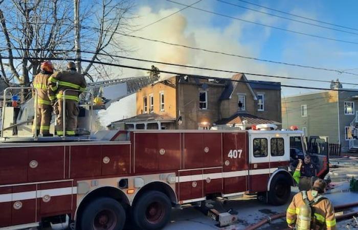 Ein Brand verwüstet ein Wohnhaus in Nicolet