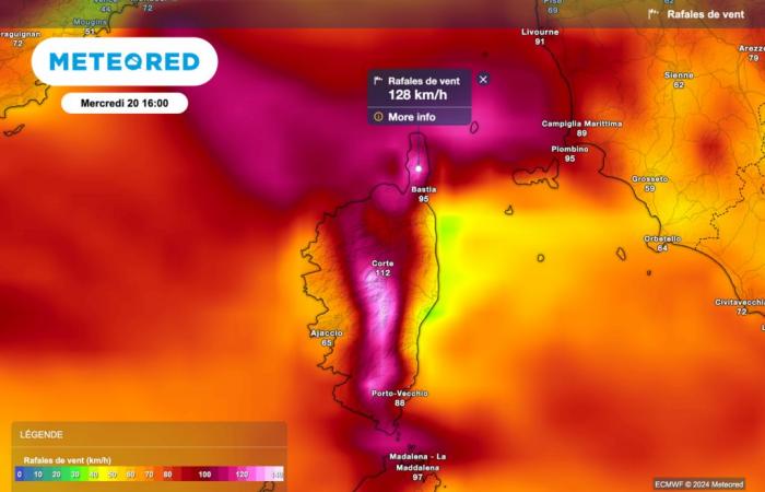 Heftiger Sturm auf Korsika mit Böen von fast 200 km/h! Météo-France versetzt Korsika in Alarmbereitschaft