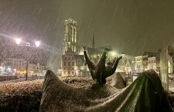 Der erste Winterschuss bringt Schnee und rutschige Straßen: Code Gelb für rutschige Bedingungen bis 9 Uhr