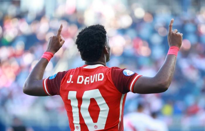 Ein weiteres Tor in der Nacht, Jonathan David (LOSC) ist der beste Torschütze in der Geschichte Kanadas