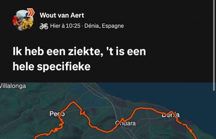 „Ich habe eine Krankheit, es ist eine ganz bestimmte“: Wout van Aert beunruhigt seine Fans auf Strava nach einer Radtour in Spanien