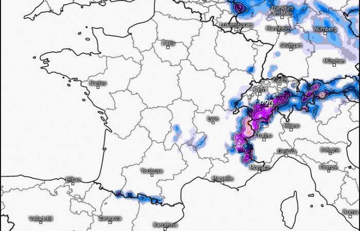 Mehrere Zentimeter angekündigt, die Abschnitte der Rhône, in denen es abstürzen könnte