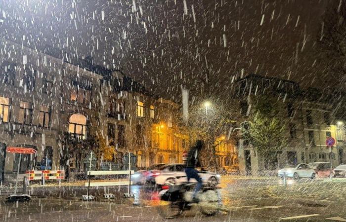 Der erste Winterschuss bringt Schnee und rutschige Straßen: Code Gelb für rutschige Bedingungen bis 9 Uhr