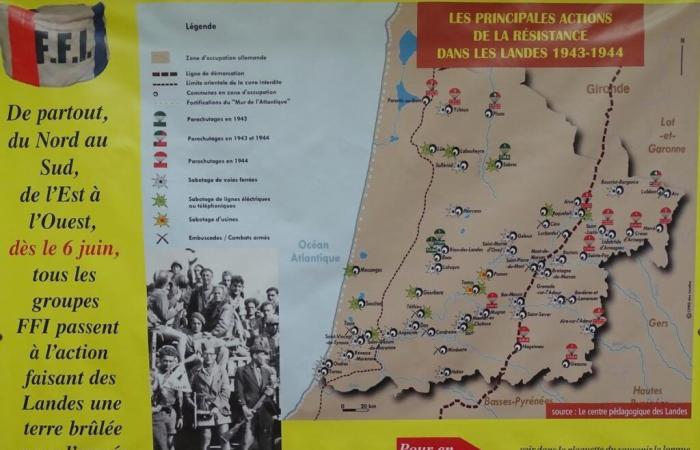 Das Landes FFI befreit die Landes, eine Ausstellung zur Weitergabe der Erinnerung