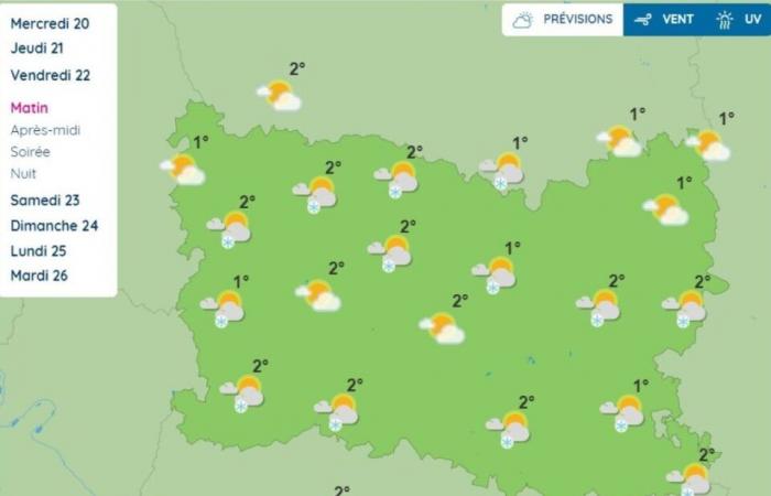 „Ein paar Flocken“, wie Météo France am Donnerstag und Freitag in der Oise bekannt gab