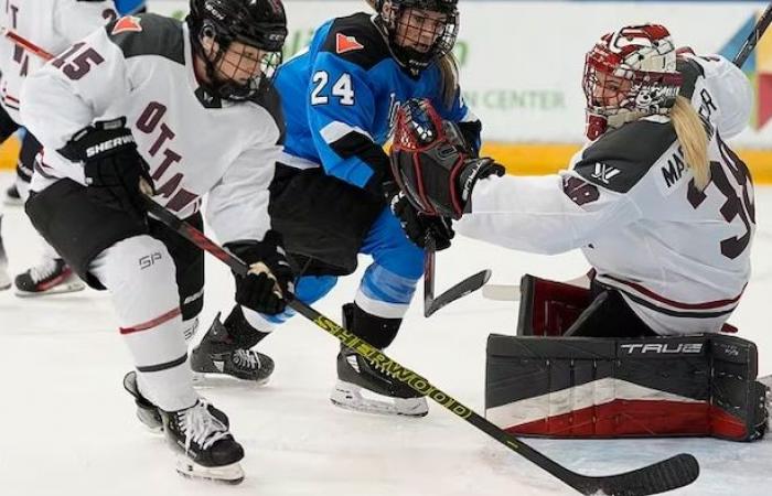 Im Februar findet in Edmonton ein professionelles Frauenhockeyspiel statt