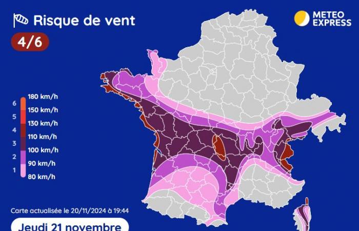 Sturm Caetano: Schnee in den Ebenen und heftige Winde an diesem Donnerstag