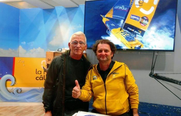 Ein Einwohner von Nogent, so nah wie möglich an der Vendée Globe