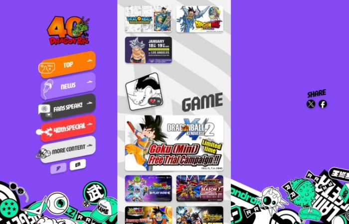 Die offizielle Website zu 40 Jahren Dragon Ball ist geöffnet – Dragon Ball Super