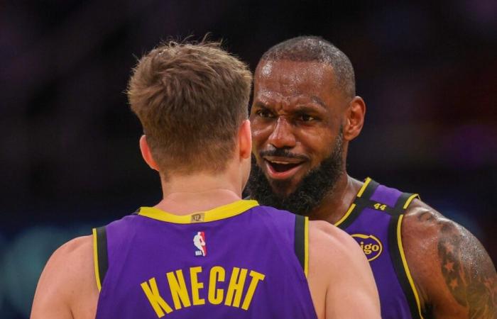 Die explosive Reaktion von LeBron James, als er nach der neuen Rookie-Sensation der Lakers gefragt wurde