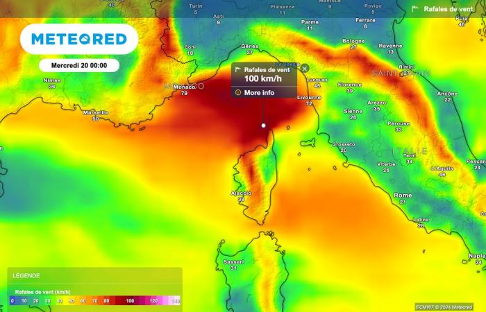 Heftiger Sturm auf Korsika mit Böen von fast 200 km/h! Météo-France versetzt Korsika in Alarmbereitschaft