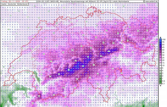 Schneefall Schweiz: Sogar im Flachland sind 30cm möglich